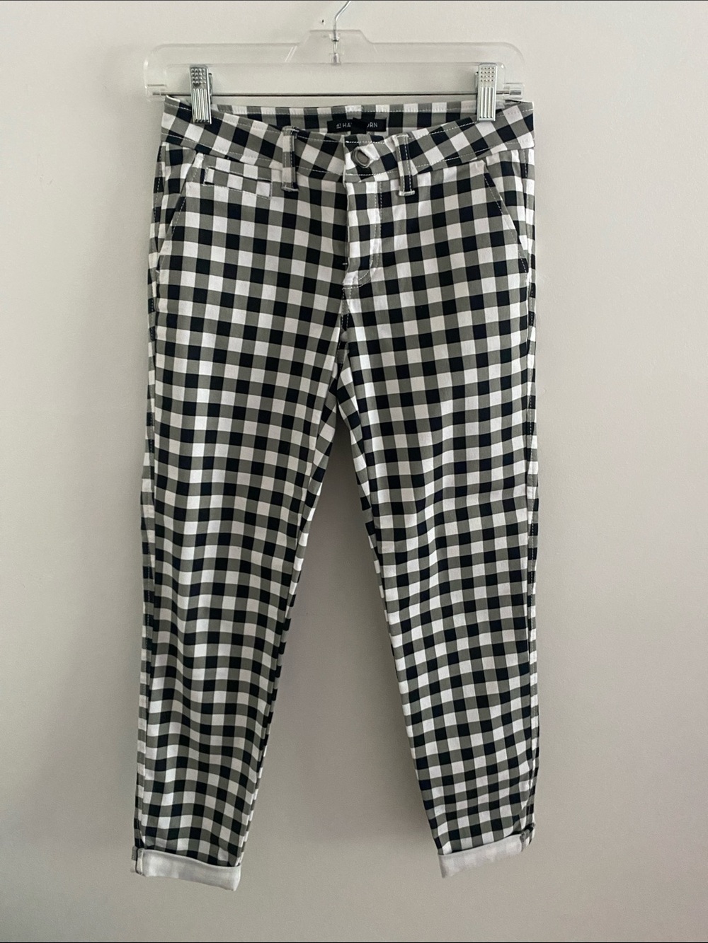 41 Hawthorn Black and White Gingham Pants